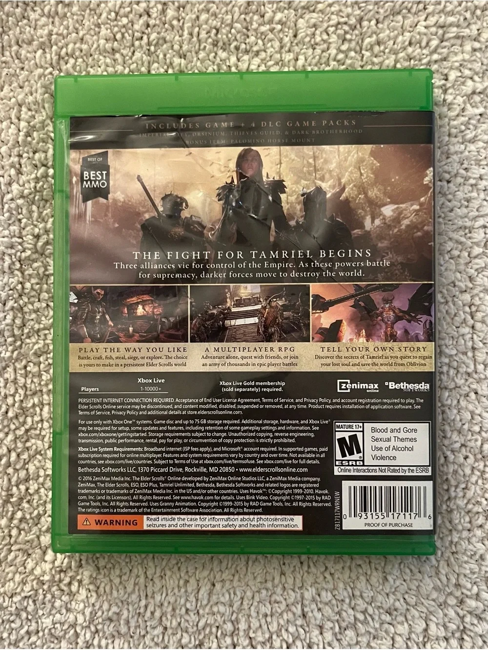 The Elder Scrolls Online Gold Edition - Xbox One (Green)
